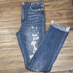Distressed Blue Women's Jeans